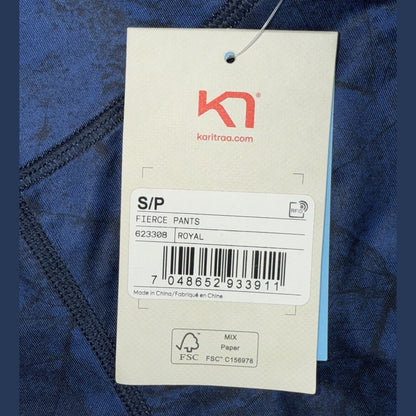 $100 Kari Traa Women’s Fierce Pants Tights - Royal Blue - Small - New With Tags