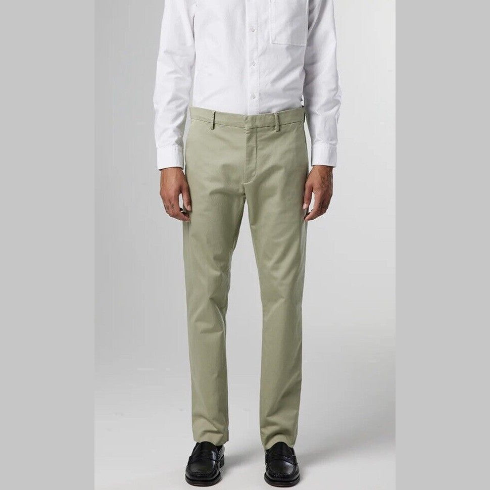 $230 No Nationality NNo7 Men’s Theo Regular Fit Organic Cotton Oil Green 29Wx32L