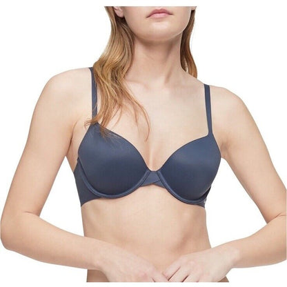 Calvin Klein Women’s Perfectly Fit T-Shirt Bra F3837 - Speakeasy Blue- 34D
