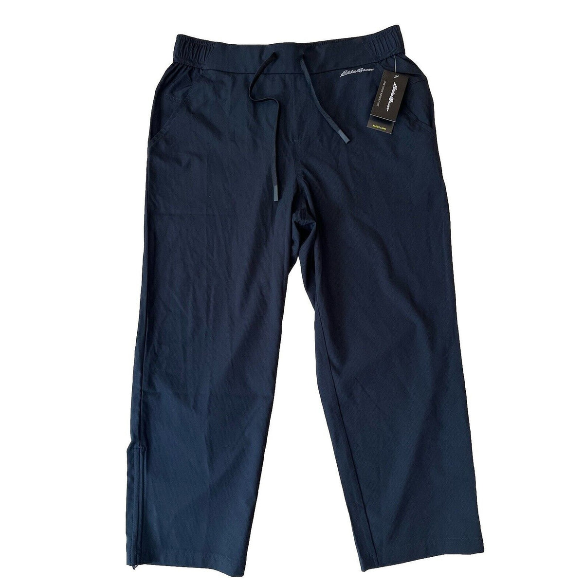 $70 Eddie Bauer Women’s Rapids Capri Pants Lightweight-Black- Size: Medium-NWT