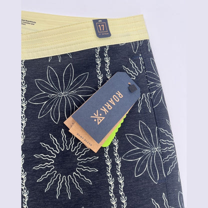 $89 Roark Men’s Chiller 17” Boardshorts Trunks Drawstring-Dark Navy-34W- New Tag