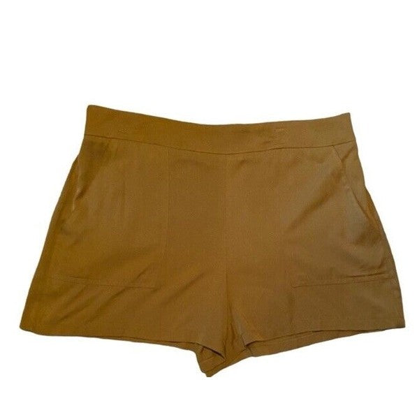 Nine West Women’s Midrise Patch Pocket Pull On Shorts -Destiny Green- Medium NWT