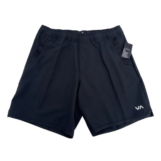 $66 RVCA Men’s Kevin EW Hybrid 17" Athletic Shorts- Black - Small -New Tag