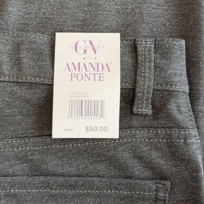 Gloria Vanderbilt Women's Amanda Ponte Jean-Heather Grey- Size 6