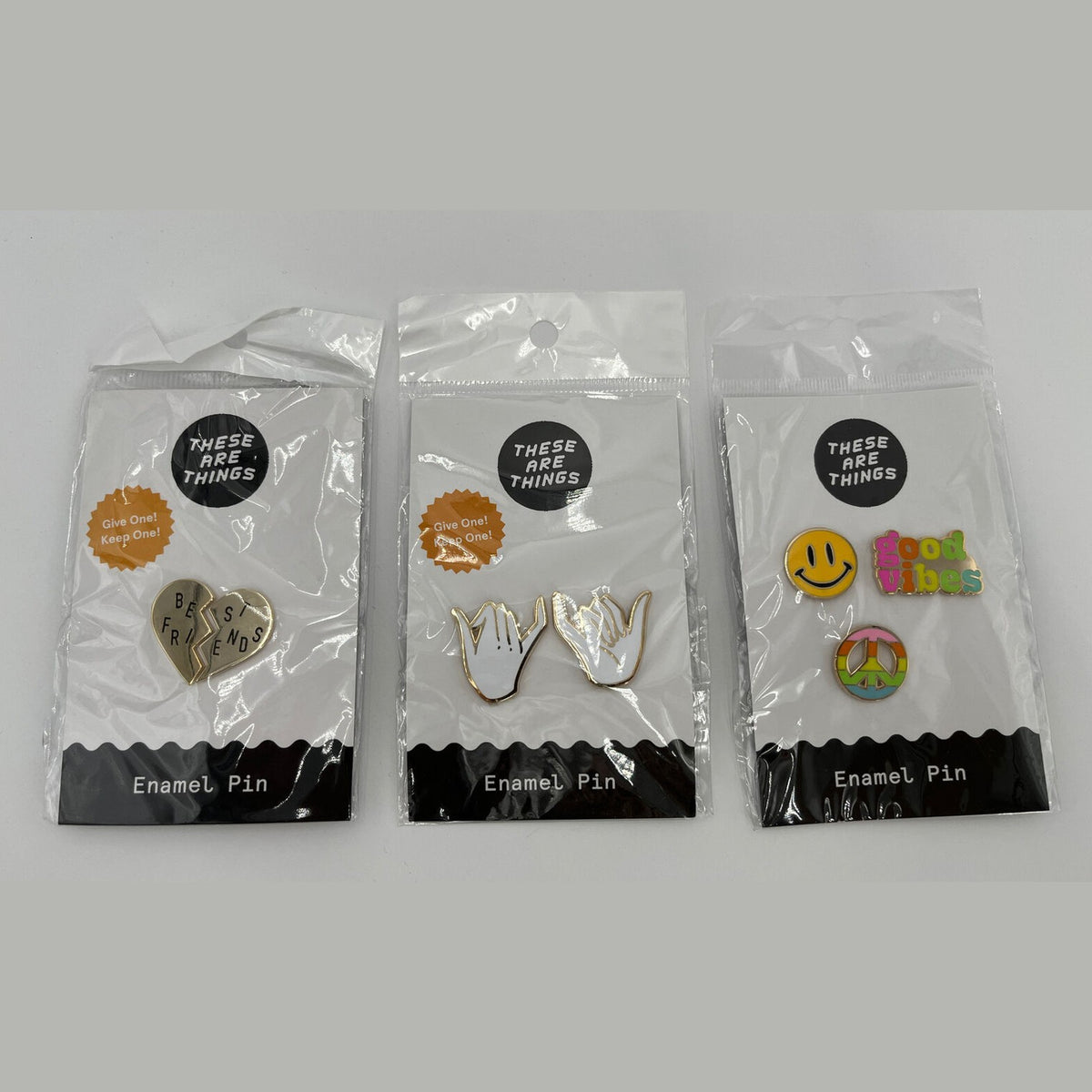These Are Things Combo Lot Of 3 Enamel Pin Sets, New! Best Price