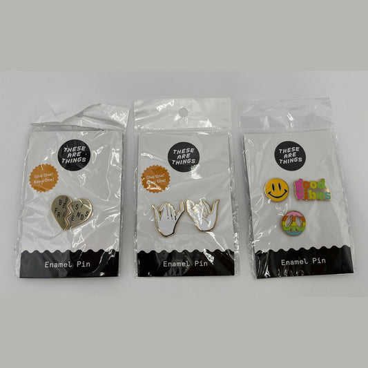 These Are Things Combo Lot Of 3 Enamel Pin Sets, New! Best Price
