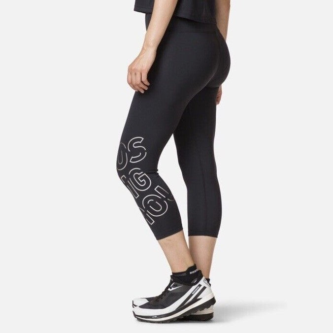 $95 Rossignol Women’s Stretch 3/4 Length Running Tights- Black- Medium- New Tags