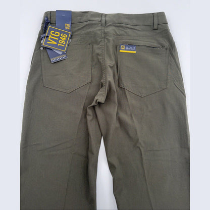 $95 Vintage 1946 Men’s Tech Power Stretch 5-Pocket Pants- Olive - Size: 32W-New