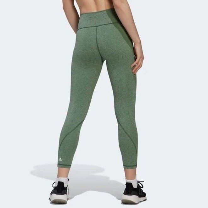 $55 Adidas Women’s Optime 7/8 Tights - Green Oxcide Mel- Medium