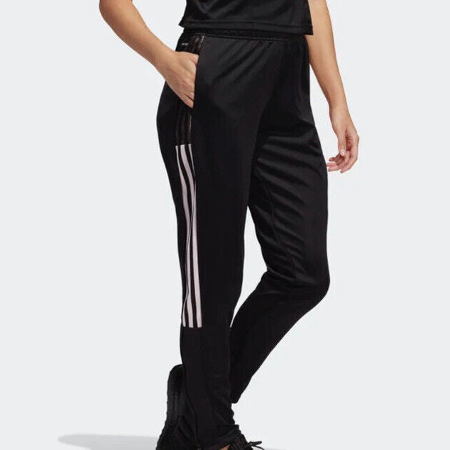 Adidas Women’s Tiro 21 Training Pants Football Regular fit -Black/Pink- Small