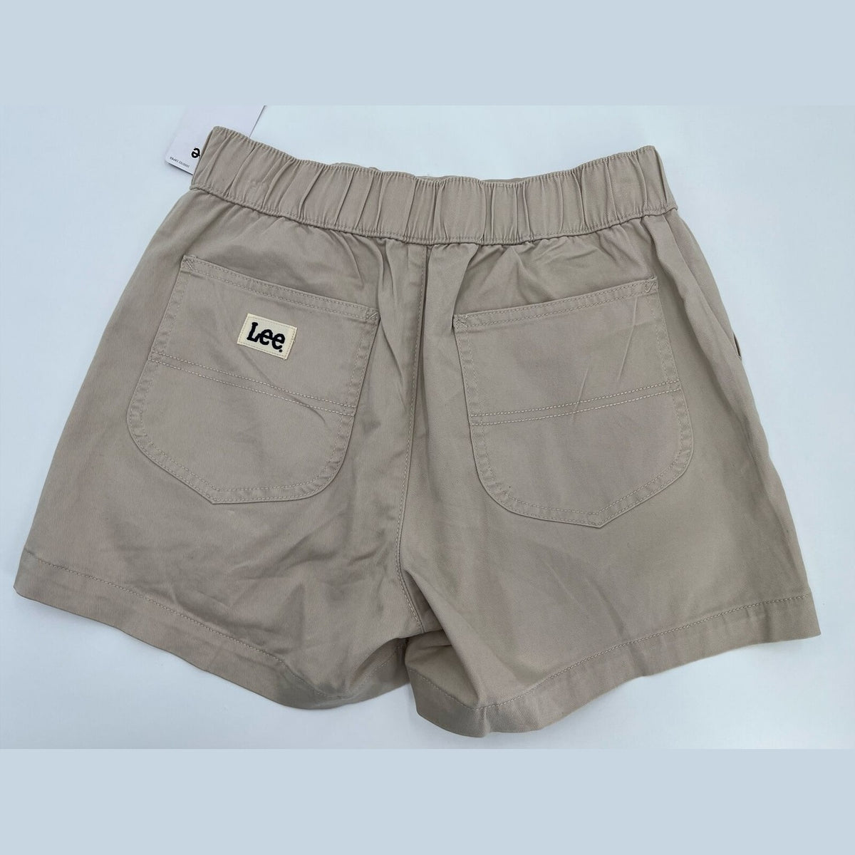 Lee Women's Ultra Lux High-Rise Pull-on Utility Shorts-Greige Beige-Medium-New