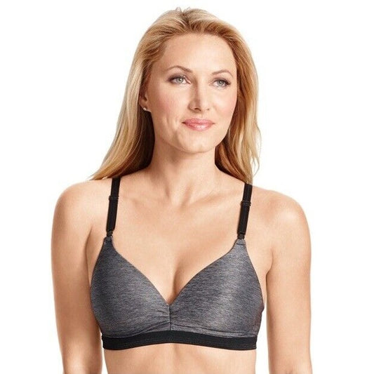 Warners PlayIt Cool Stay CoolDry Wireless Lift Comfort Bra RN3281A-Dark Gray-34C
