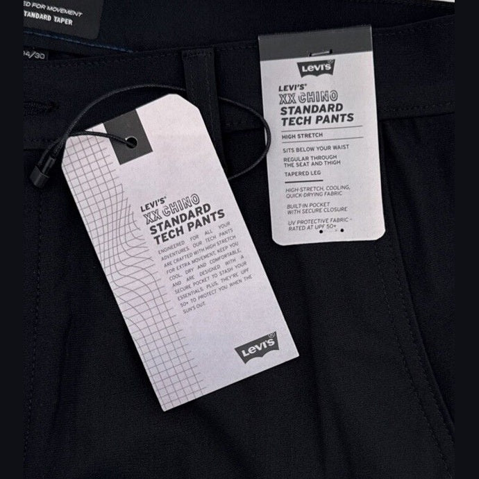 $69 Levi’s XX Chino Standard Tech Men’s Pants- Black -34Wx30L