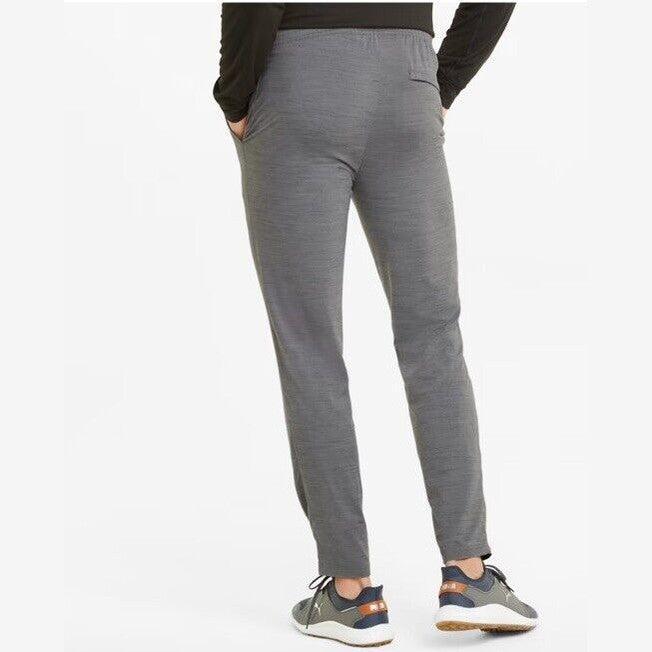 $90 Puma Men’s Cloudspun Grylbl performance golf pants-Quiet Shade Grey-Medium