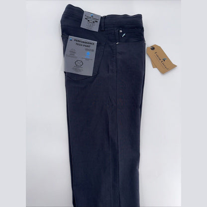 $108 Tailor Vintage Men's Canaan Performance Tech Pants Slim Fit-Coal-30W 32L