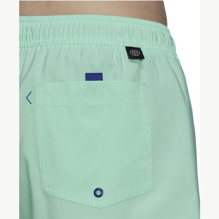 Adidas Swim Trunks Mens Floral Logo 9" Inseam Lined - Pulse Mint- XSmall - New