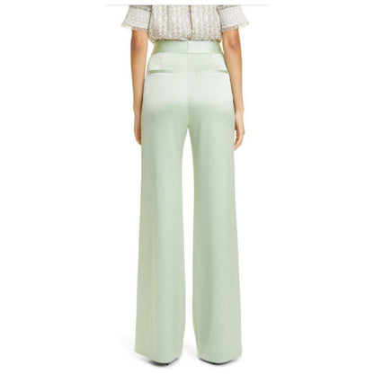 Alice + Olivia Women’s Deanna High-Waist Bootcut Pant-Green Tea-Sz: 2- New $395