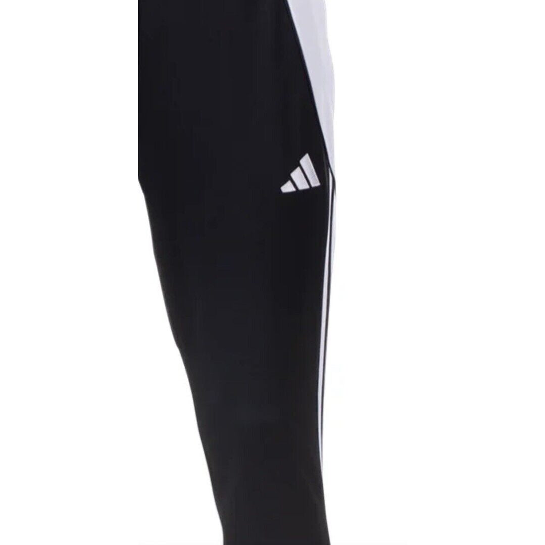 Adidas Men's Tiro 24 Slim Training Pants - Black On White- Large - New Tag $50