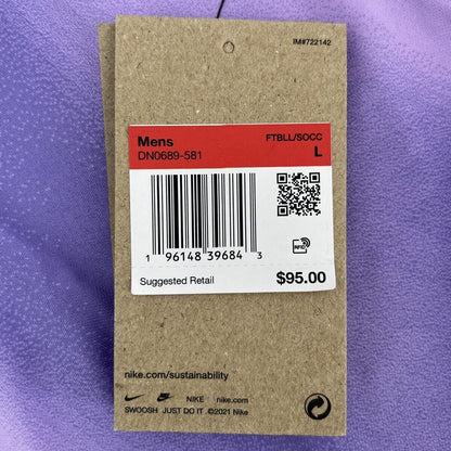 $95 Nike Men’s France Goalkeeper Soccer Jersey FFF DN0664-581-Purple-Large-New