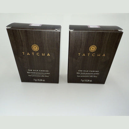 Lot Of 2 Tatcha Silk Canvas Protective Primer Filter Finish  7g 0.24oz New Box