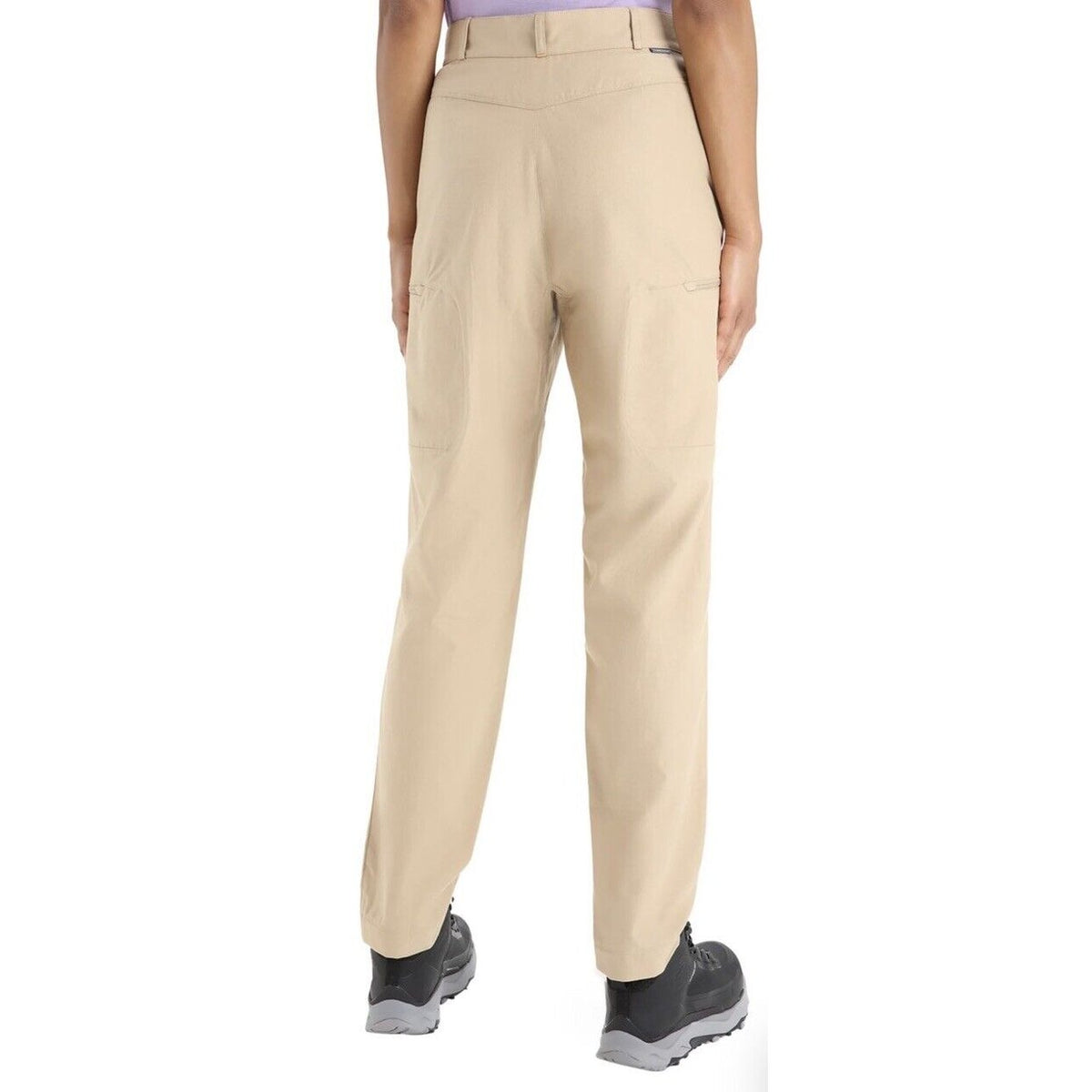 $240 Icebreaker Women’s Hike Pants Cargo Zip- Sand- Size 30w