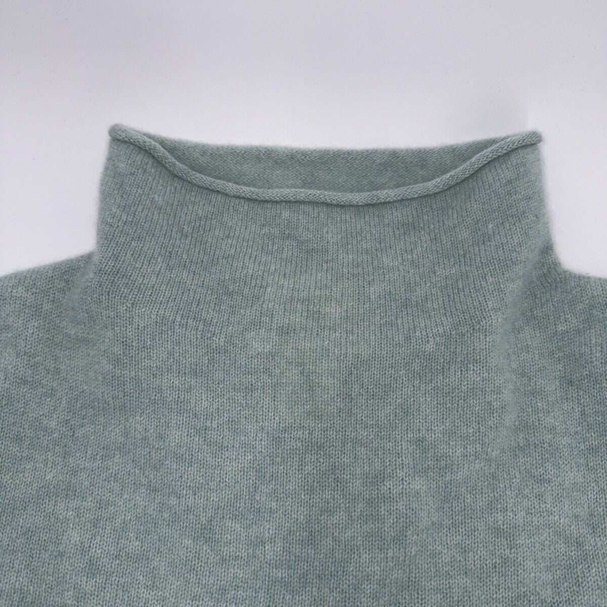 Telluride Clothing Company 2 Ply Cashmere Funnel Neck Sweater-Pistachio-Medium