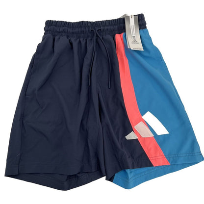 $30 adidas Men's Pro Madness 3.0 Basketball Shorts - Navy/Pink/Blue-Small-New