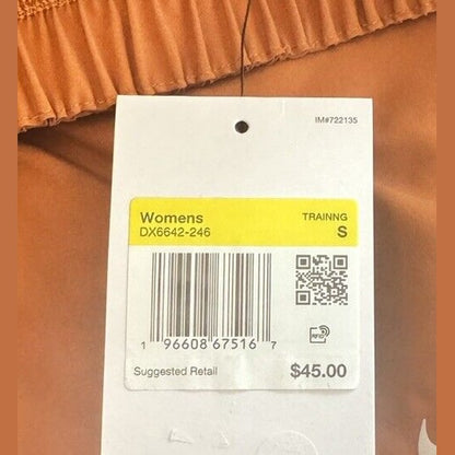 Nike One Women's Dri-FIT UltraHigh Waisted 3" Brief-Lined Shorts-Dk Russet-Small