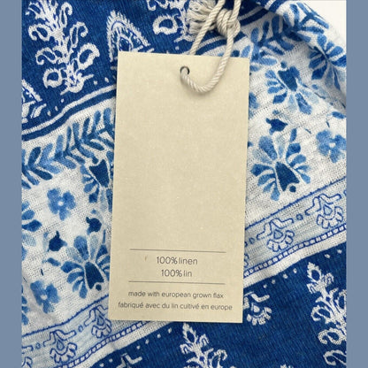 $79 Joie Women’s Linen Relaxed Fit Tassel Shorts Olivia Floral Blue- Large- New