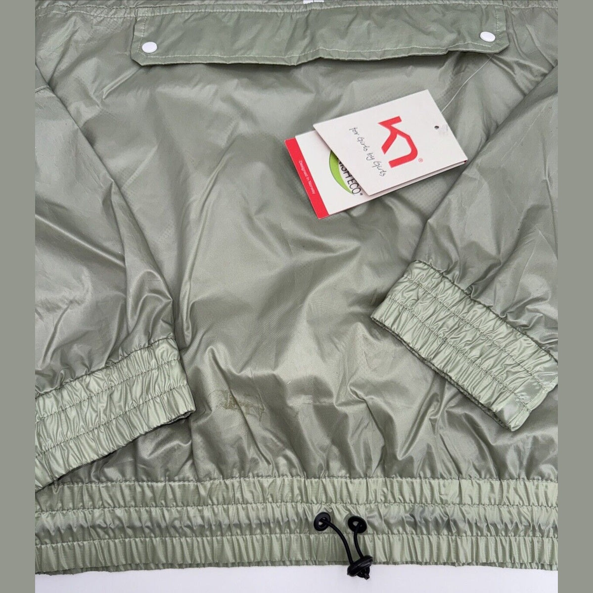 $120 Kari Traa Women’s Pauline Jacket Rain/Run Training-Slate Green- Medium- New