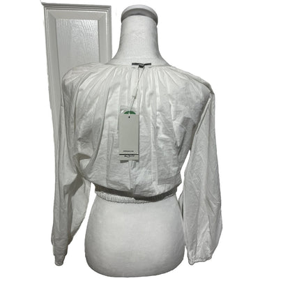 Rails Women’s Long Sleeve Katia Crop Shirt - Beach White- XSmall- New Tag $168