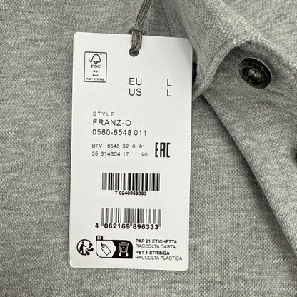 $220 Bogner Men’s Franz-O Button Up Shirt - Light Grey- Large- New Tag