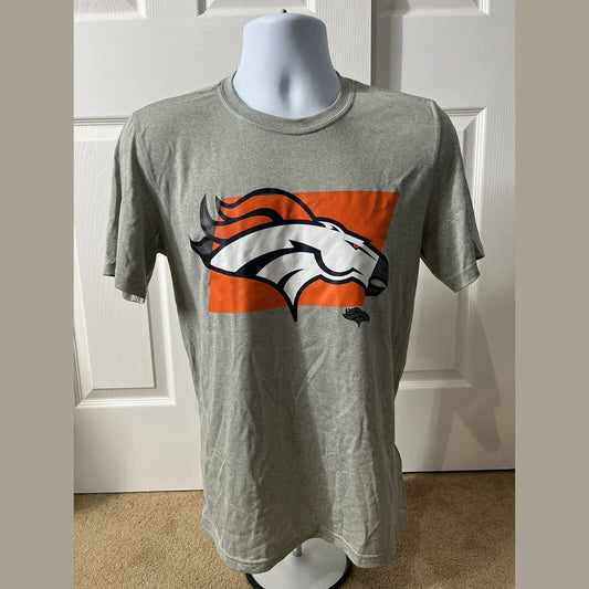 Nike Men’s Denver Broncos Micro T Shirt NFL - Grey/Orange-Small-New Tag $35