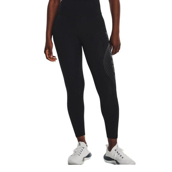 UNDER ARMOUR MOTION ANKLE LEG BRANDED PANTALONI DONNA - Black- XSmall- New Tag