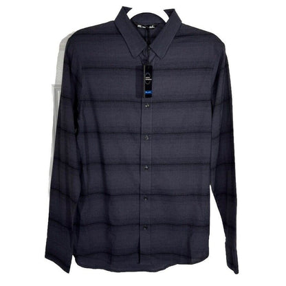 $125 Travis Mathew Men’s Stretch Stripe Button Long Sleeve Shirt- Zeke-Small-New