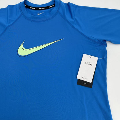 $42 Nike Women’s Dri-FIT Hydroguard Swim Shirt-NESSD427-458- Blue-Medium-New