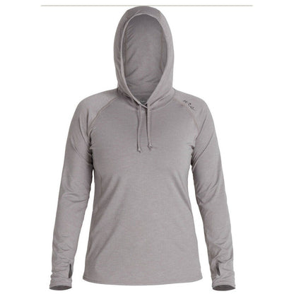 NRS Women’s Silkweight H2Core Hoodie - Sharkskin Grey-Size XSmall  UPF 50+- NEW