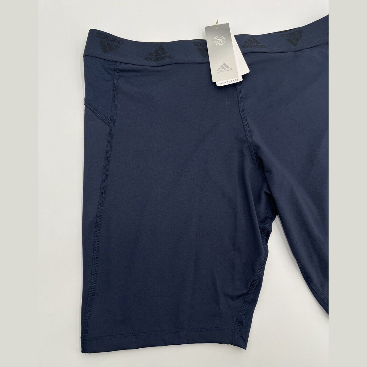 Adidas Men’s Techfit Aeroready Training Tights Compression Shorts-Navy-2XLarge