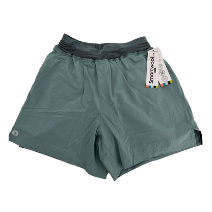$95 Smartwool Men’s Intraknit Active Merino Wool Lined Shorts-Lead Gray-Small