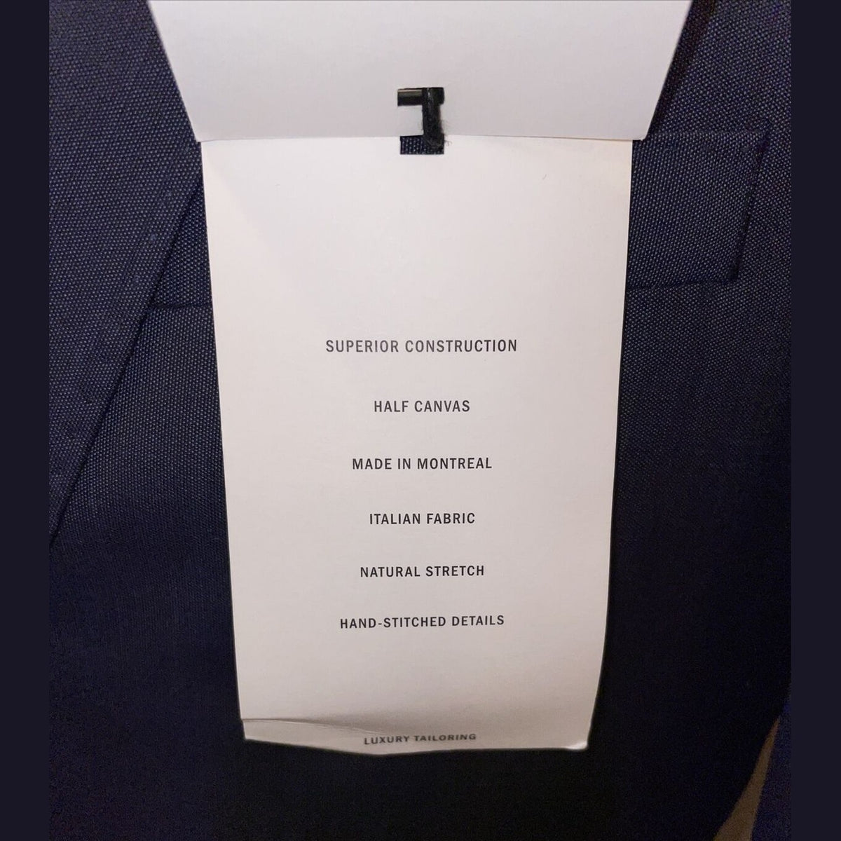 DKNY Men's Lexington “Derek” Blue Italian Wool Jacket Size 36 Regular NWT- $525