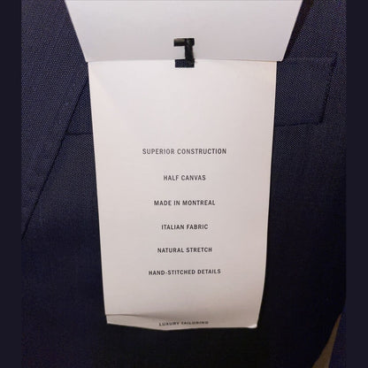 DKNY Men's Lexington “Derek” Blue Italian Wool Jacket Size 36 Regular NWT- $525
