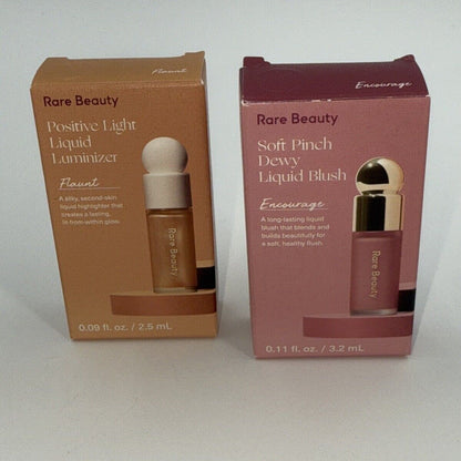 2 Count-Rare Beauty Selena 1 Encourage 1 Flaunt Soft Pinch Blush Mini 0.11 fl oz