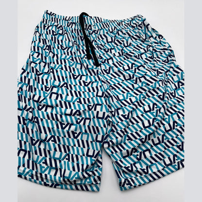 Under Armour Men’s Tech Printed Shorts - -White Blue-Small -NWT $35