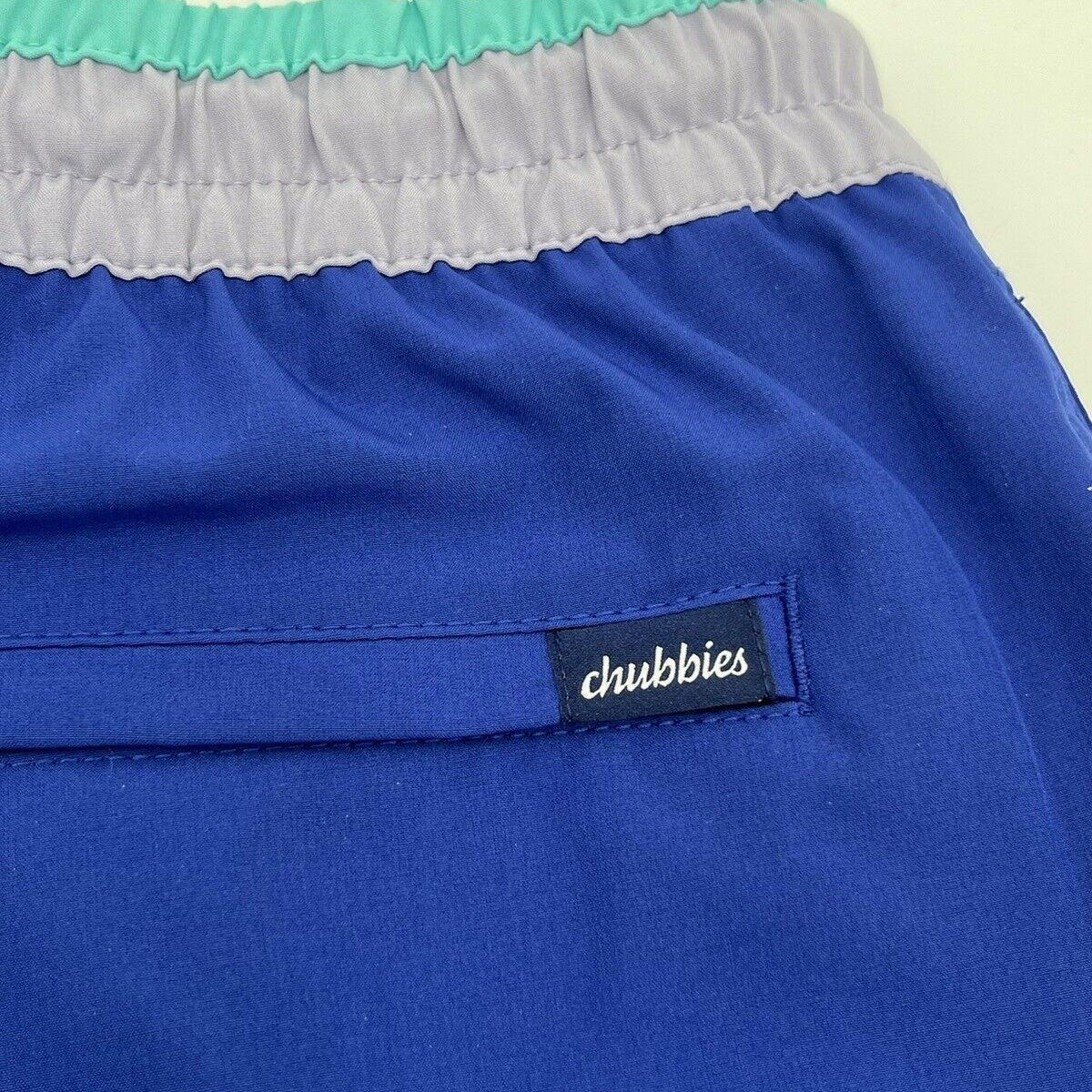 Chubbies Men's Stretch Swim Trunks 7" The Weekend Plans -Blue-Small -New $79.50