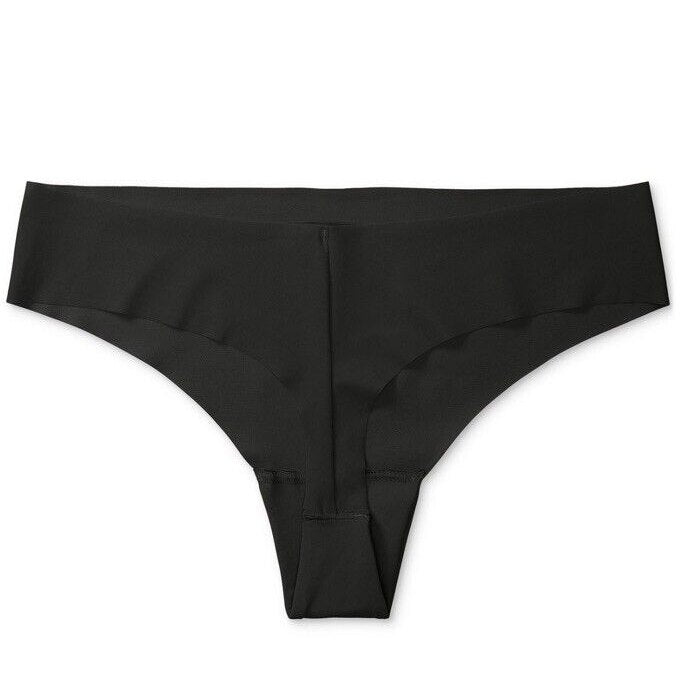 3 Pack Calvin Klein  Thong Panty- 2 Flirty/1 Invisible- Black- Small- Retail $45