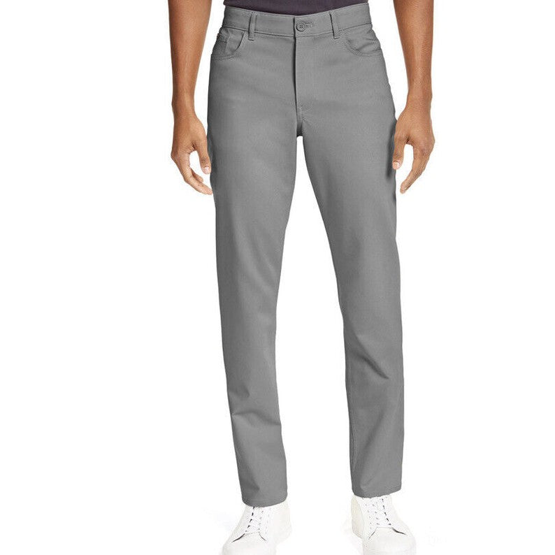 Calvin Klein Men's Move 365 Stretch Wrinkle Resist-Alloy Grey-29W 30L- New Tag