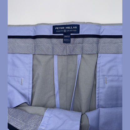 $180 Peter Millar Crown Men’s Crafted Surge Performance Pants- Gale Grey-38W 32L