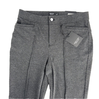 Simply Vera Wang Women’s Mid-Rise Pintuck Ponte Skinny Pants - Houndstooth-Small