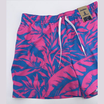 $70 Chubbies The Palm Springers 5.5" Inseam Swim Trunks-Pink/Blue-XLarge-New Tag