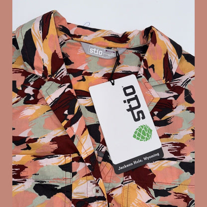 $109 Stio Women’s Marion Brush Stroke Camp Shirt Button Up-Size: XSmall- NWT